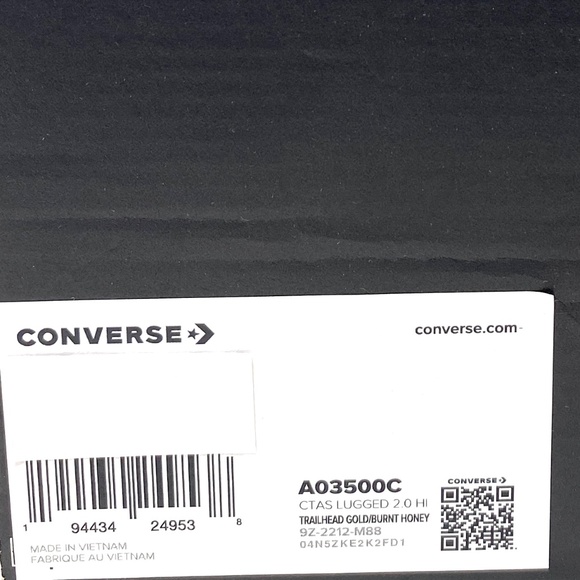 Converse Lugged 2.0 Utility Women's Sneakers High Trailhead Gold Canvas A03500C - Picture 8 of 9